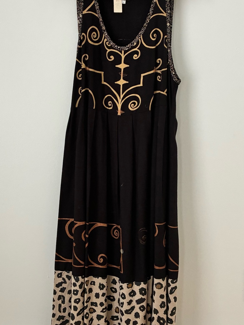 Vintage Stanley Gretzinger Art to Wear Sleeveless Dress - Size S